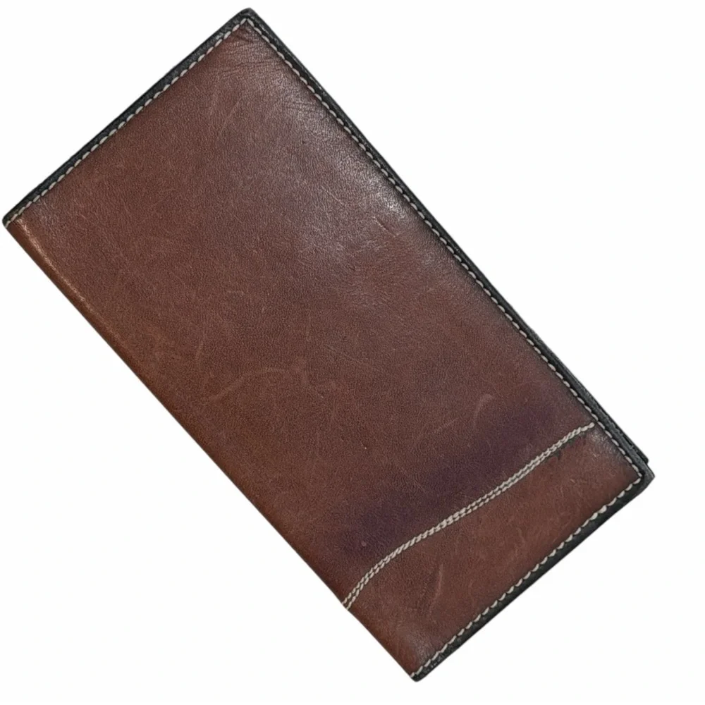 Leather‎ Men’s Embroidered Bifold Wallet